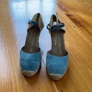Almost New Blue Suede Espadrilles